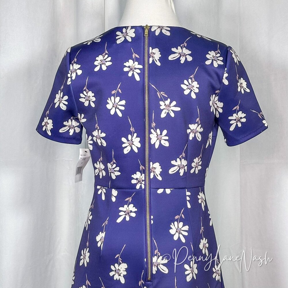 NWT Alexia Admor Floral Monica Mini Dress Purple Size Small - Picture 6 of 10